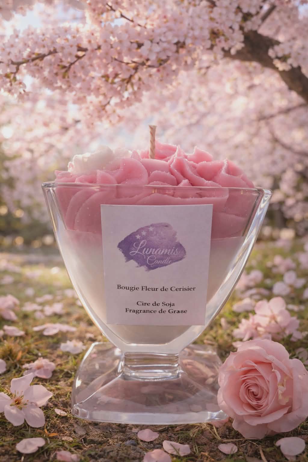 Grande Bougie Fleur de Cerisier