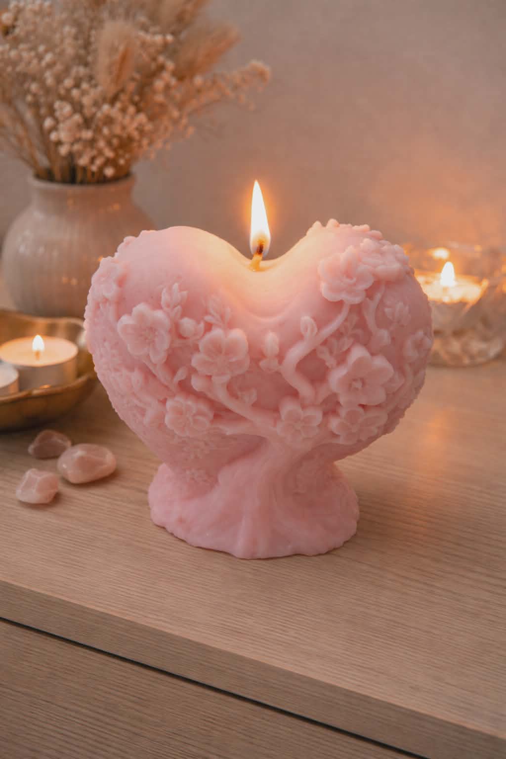 Bougie Moulée Coeur