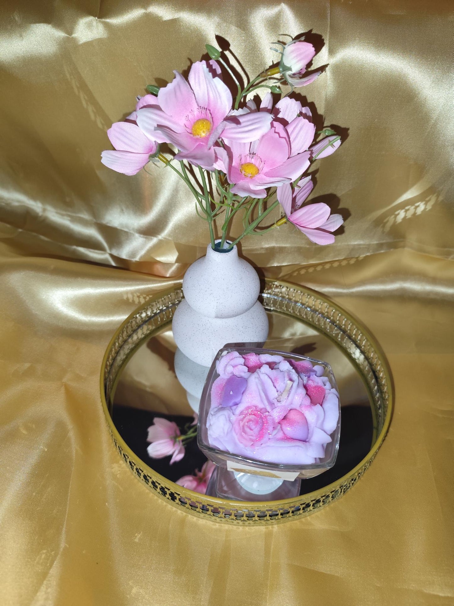 Grande Bougie Framboise-Violet