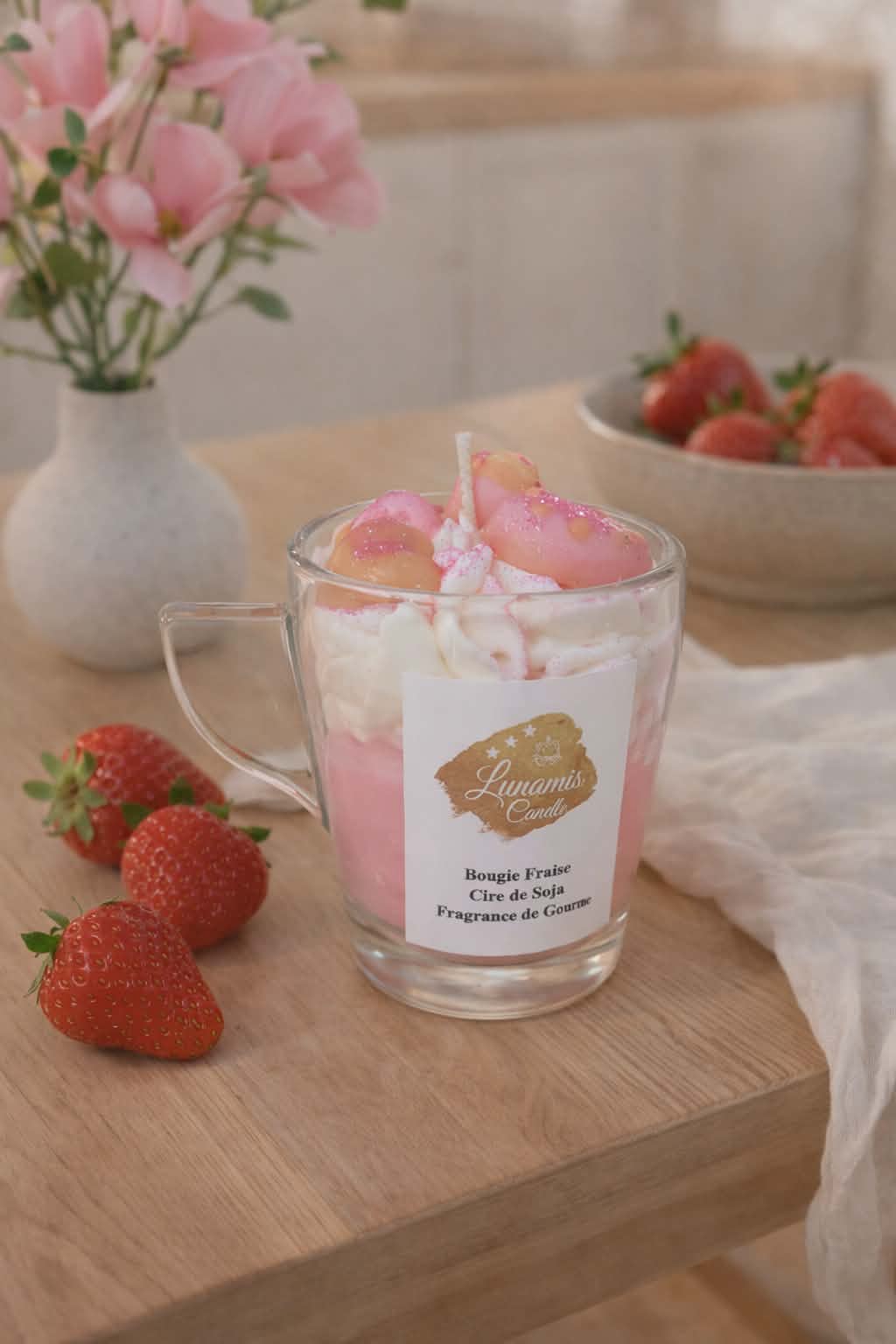 Bougie Fraise