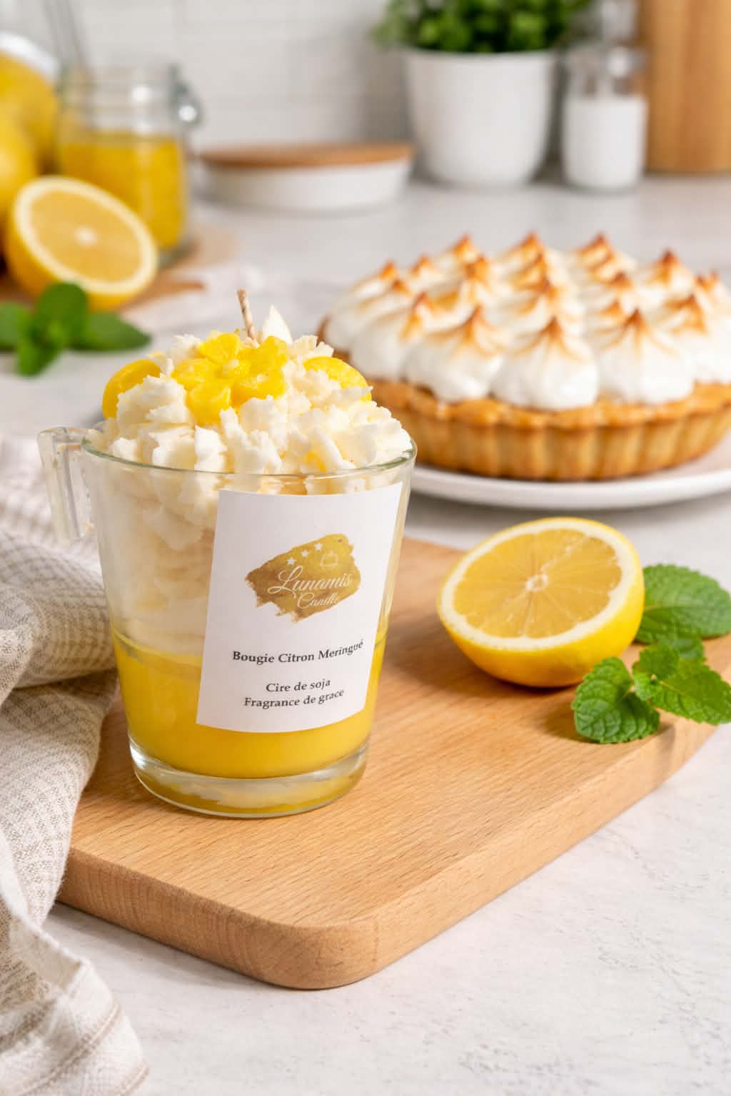 Bougie Citron Meringuée