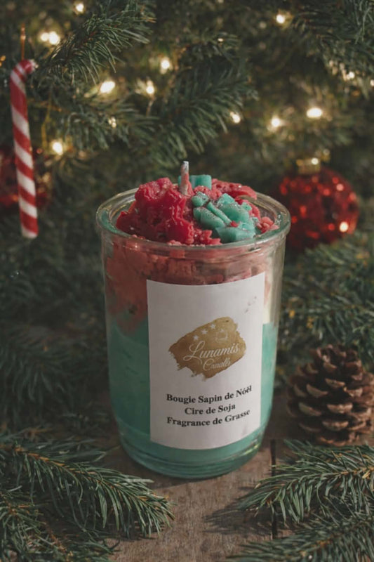 Petite bougie sapin de Noël