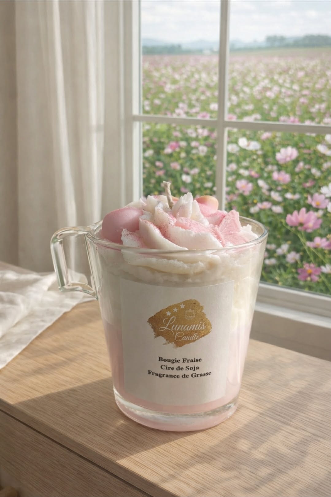 Grande Bougie Fraise
