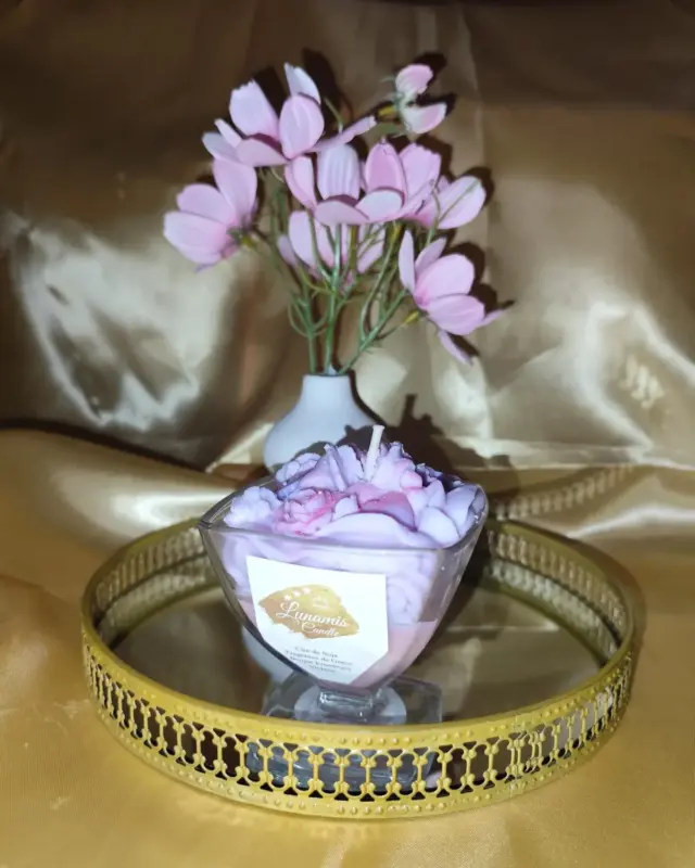 Coupe fleurie Framboise violette