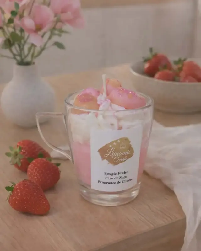 Mini bougie Fraise