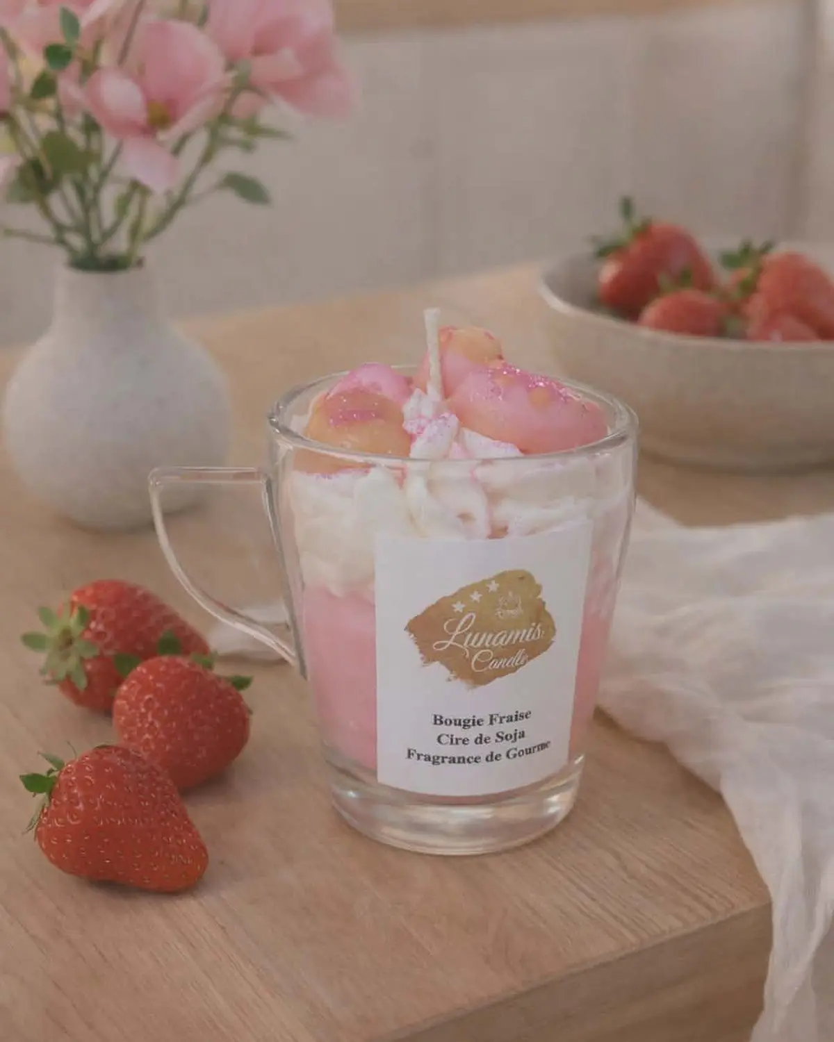 Mini bougie Fraise