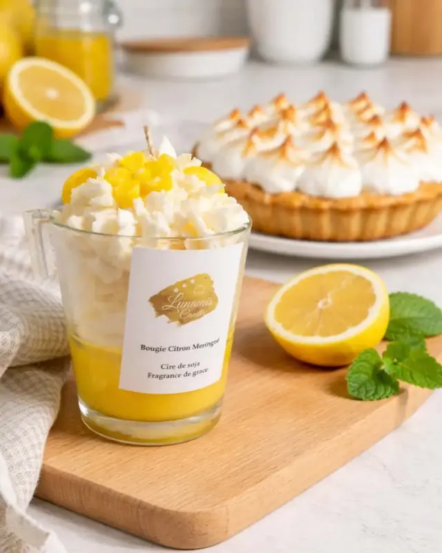 Bougie Citron meringué