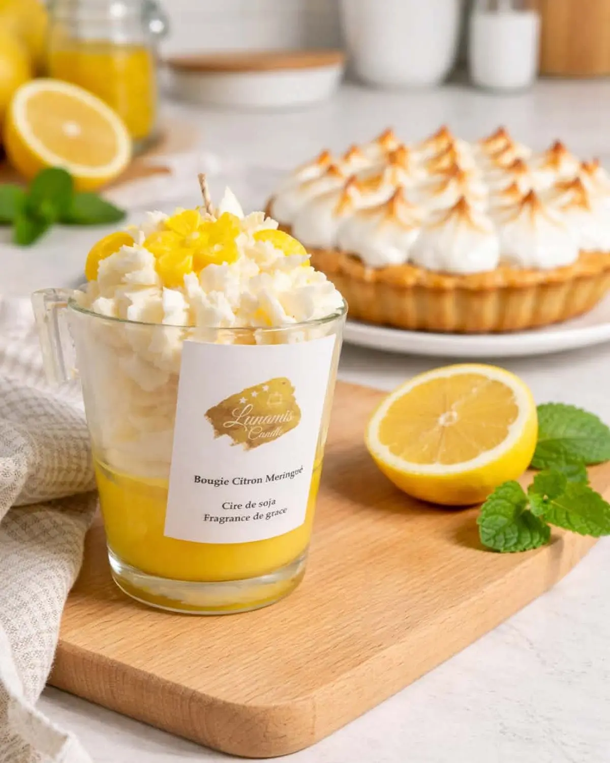 Bougie Citron meringué