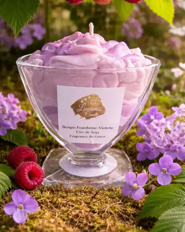 Bougie Framboise violette